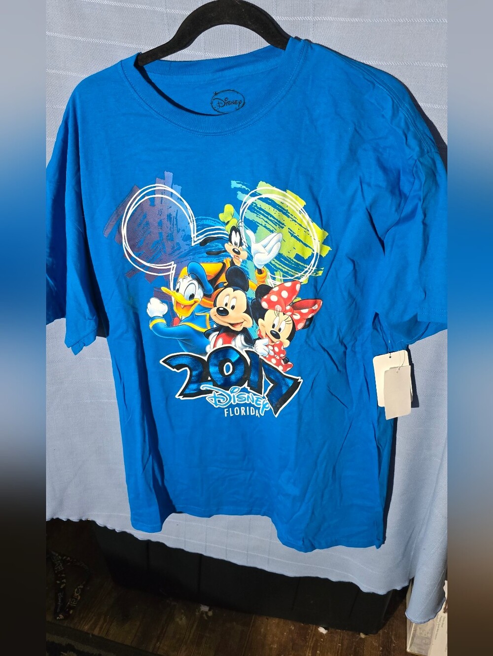 Disney 2017 Blue Mickey & Friends Graphic Tee